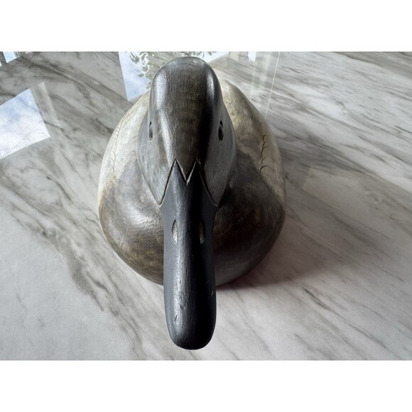 Wood Carved Duck Hand painted Signed Dorothy Wilcox Decoy 2015 - Picture 4 of 8